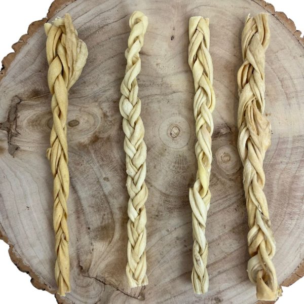 Nova Dog Chews Lamb Skin Braided (30cm) (Pack of 25) - Case of 25