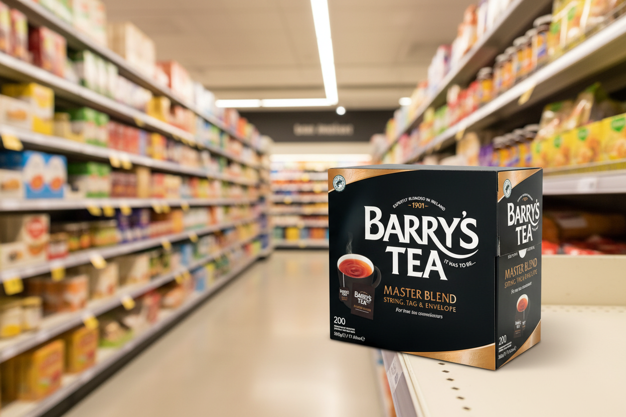 Barry's Master Blend Tea Bags - Individually Wrapped String, Tag & Envelope - 200 Pack