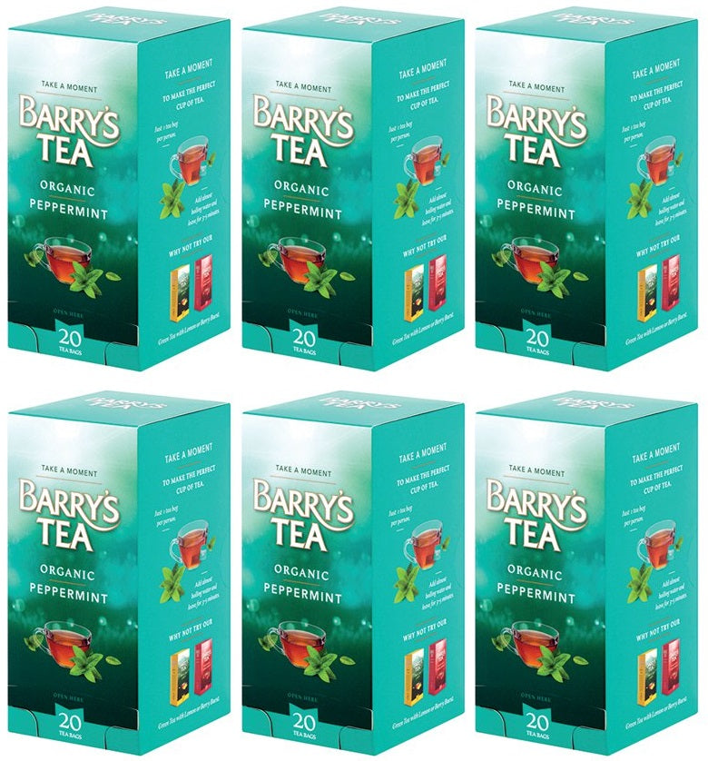 6 x Té de menta orgánica Barry's Tea 20 x 30g