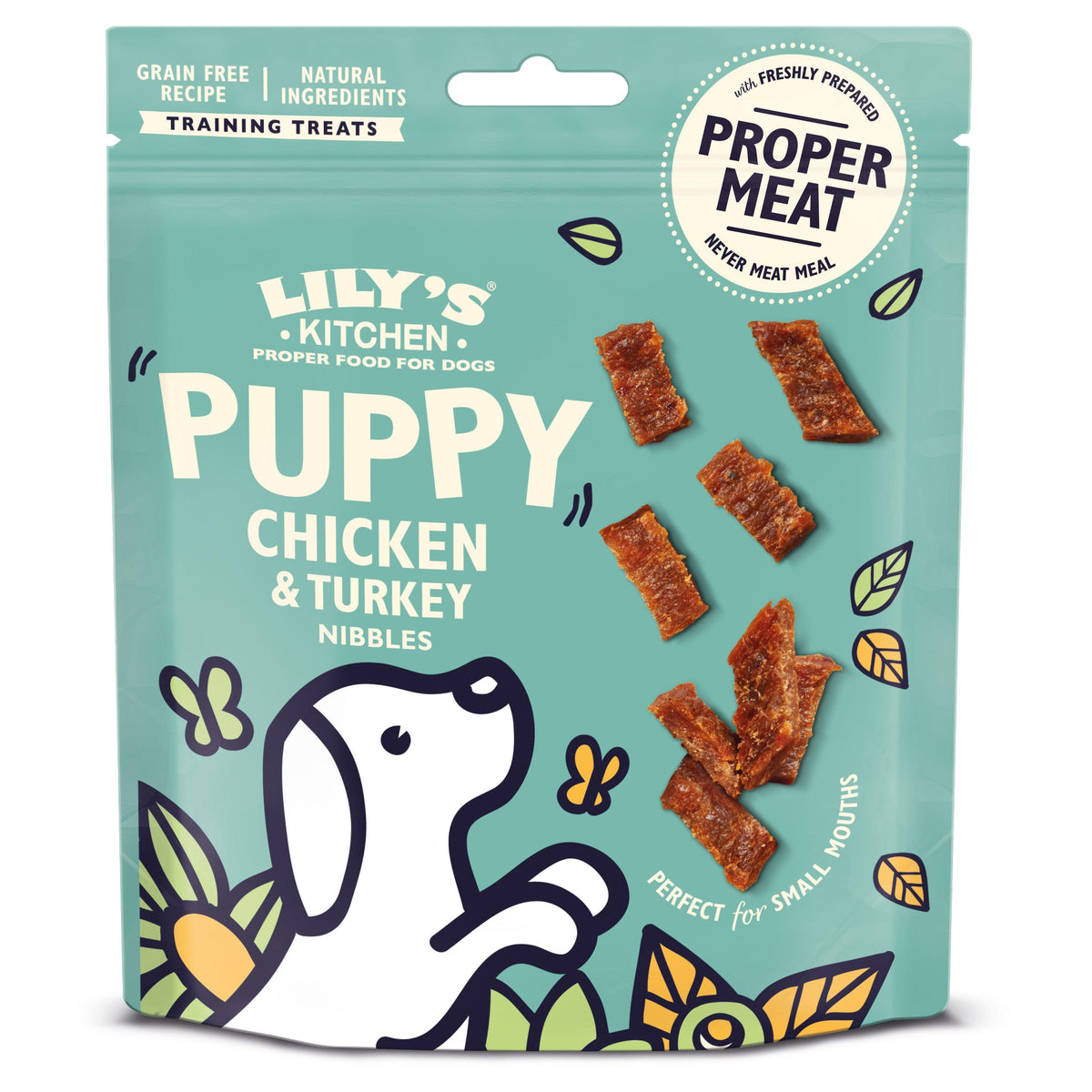 Lily's Kitchen Puppy Nibbles Chicken and Turkey Treats 70g - Case of 8