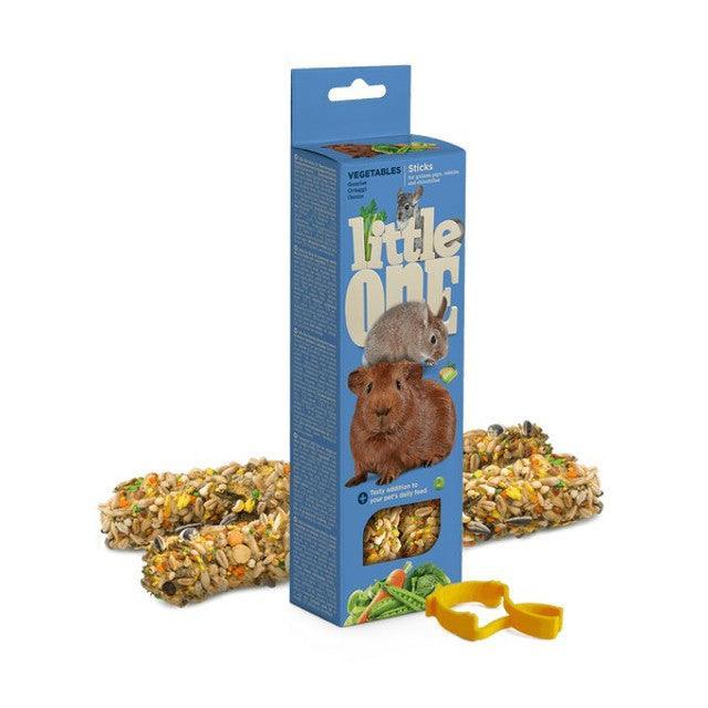 Little One Sticks For Guinea Pigs, Rabbits And Chinchillas With Vegetables 2x60G — Case of 8