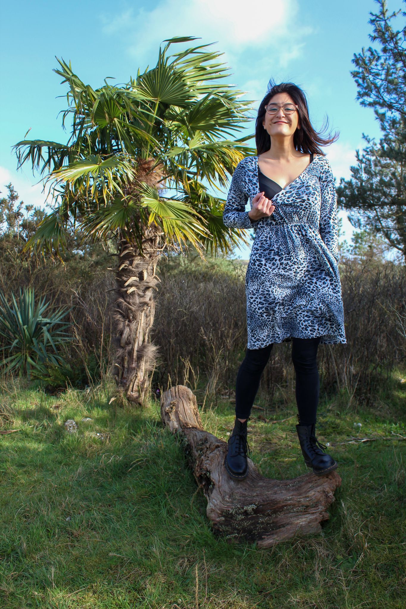 Petite Lola Leopard Dress - Flattering Fit with Pockets