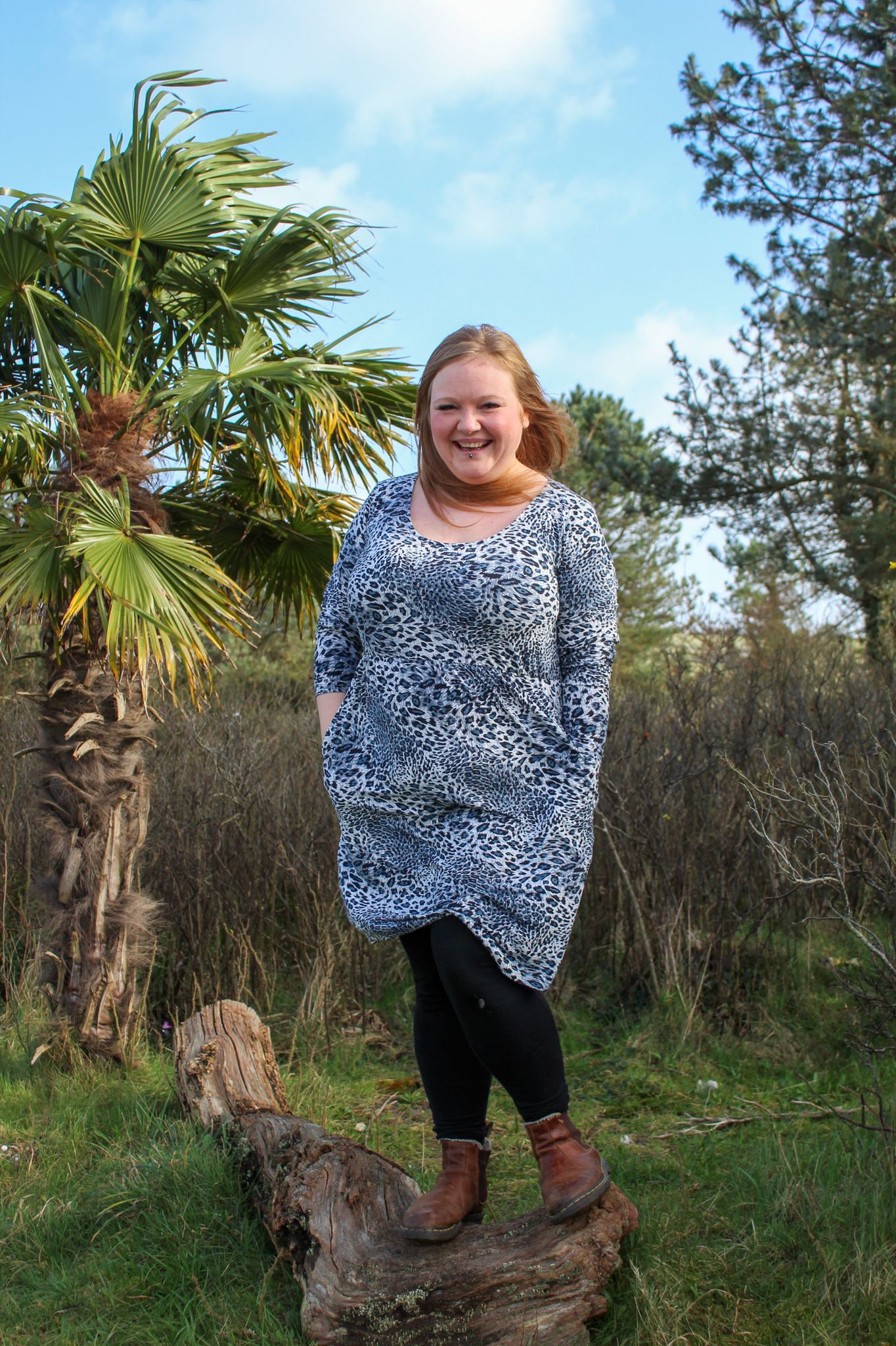 Petite Lola Leopard Dress - Flattering Fit with Pockets
