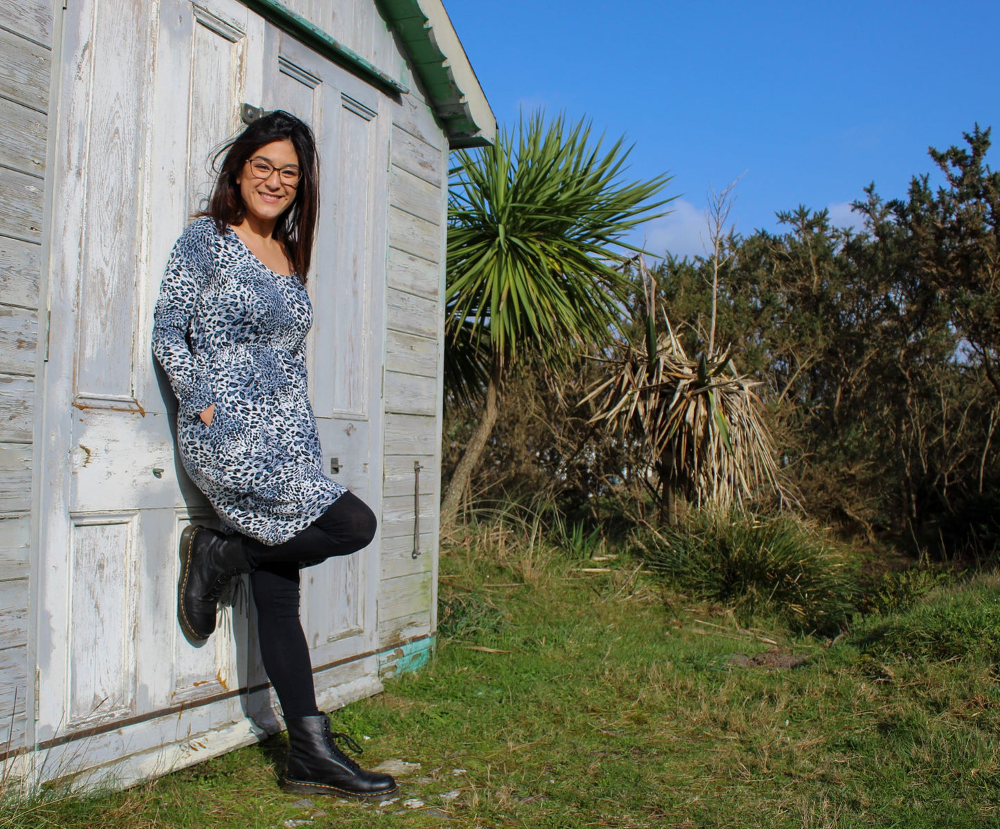Petite Lola Leopard Dress - Flattering Fit with Pockets