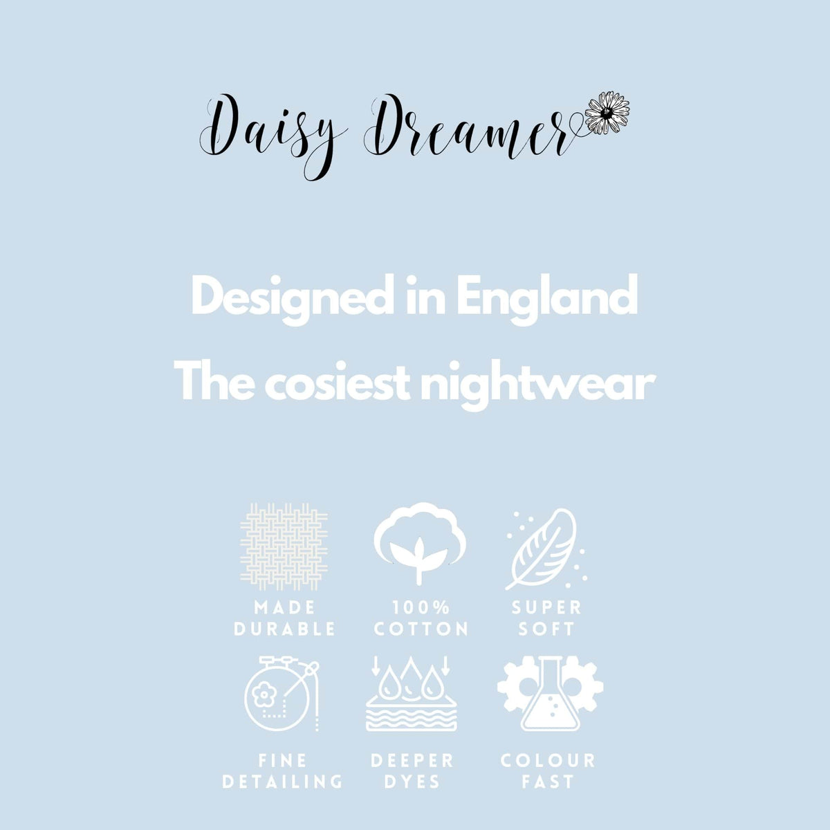 Daisy Dreamer Womens Bath Robe 100% Cotton Terry Towelling Ultra-Absorbent Super Soft Cosy Dressing Gown