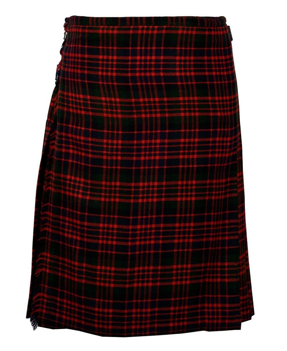 Macdonald Tartan 8 Yard Handmade 16oz Traditional HeavyWeight Kilt 24" Drop