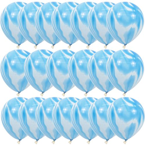 Colourfuls Agate Balloons - Round Latex for All Occasions - 40pcs Set