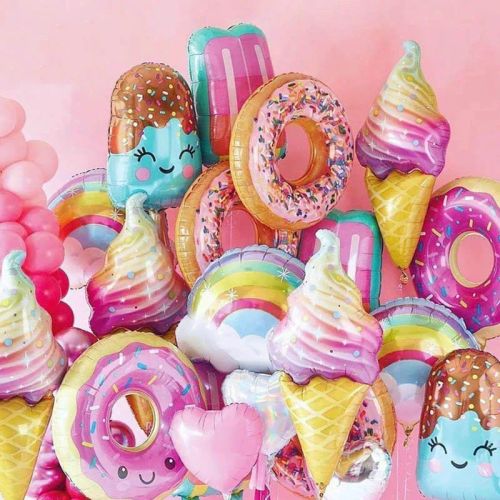 DAWN Donut Foil Balloon - Fun Birthday Party Decor & Celebration Accessory