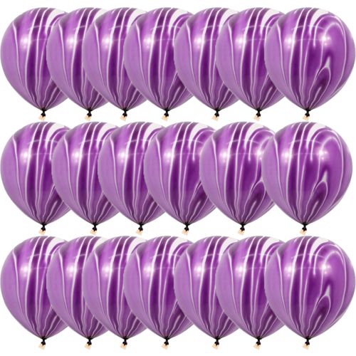 Colourfuls Agate Balloons - Round Latex for All Occasions - 40pcs Set