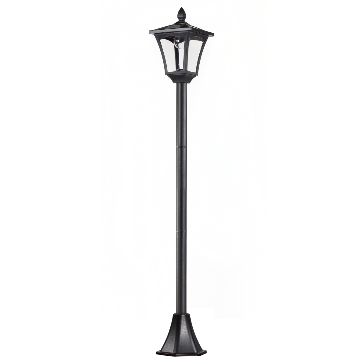Outsunny Solar Powered Lamp Post, IP44, 18Lx18Wx160H cm-Black