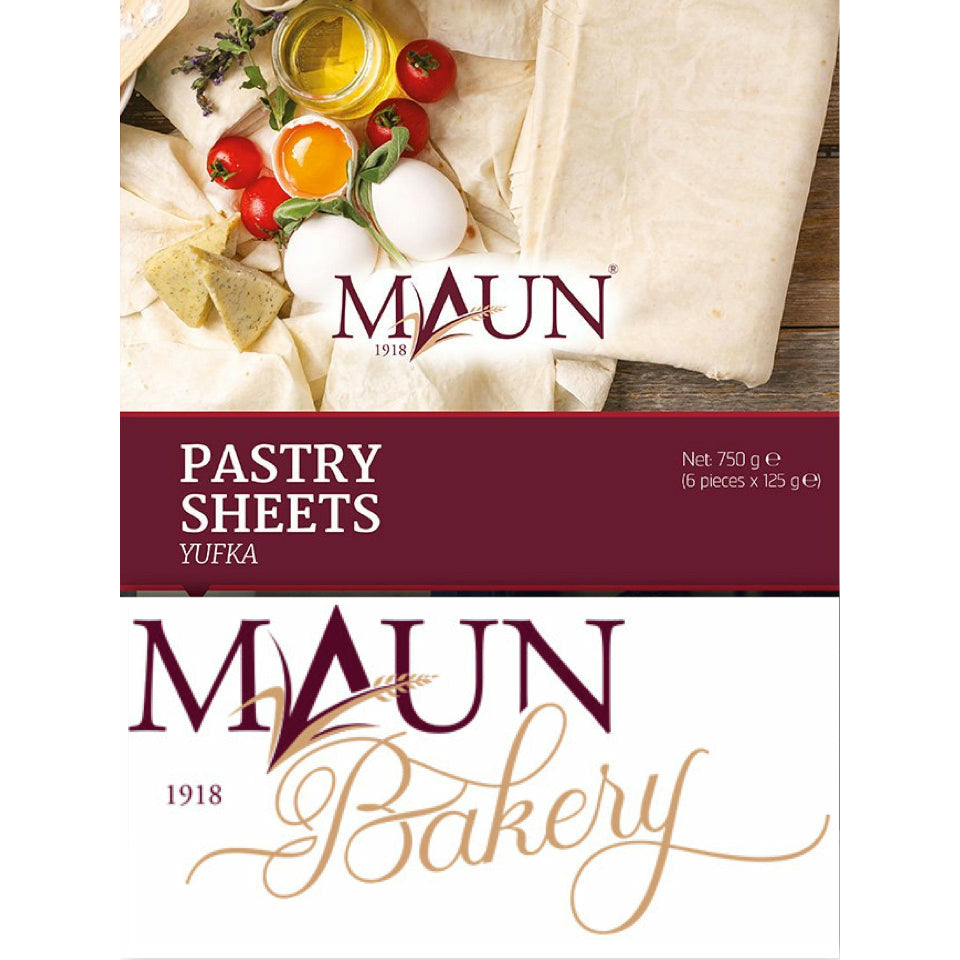 Maun Pastry Sheets Yufka Fresh Dough 6 Pcs Pack 750g