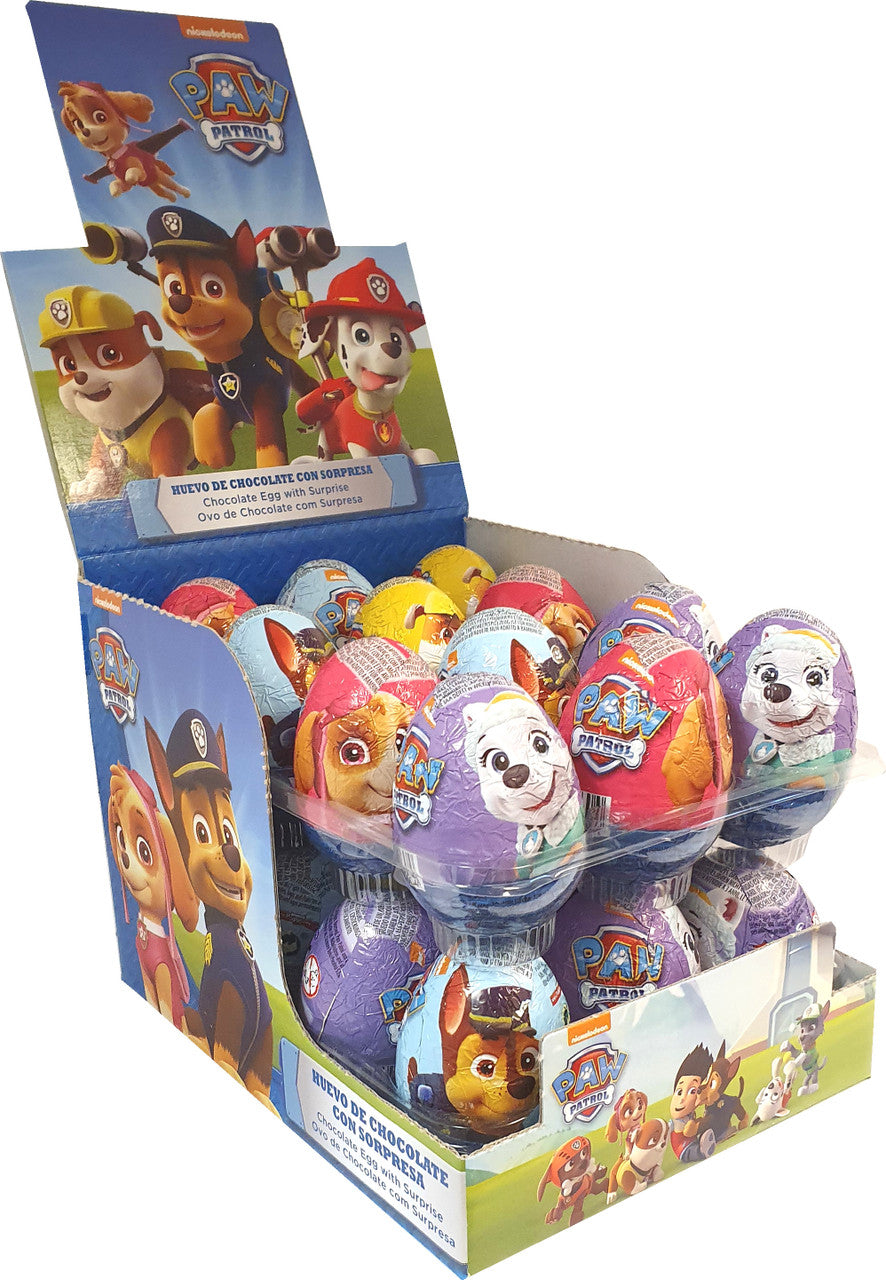 Paw Patrol Milchschokoladeneier 20g | Packung mit 24