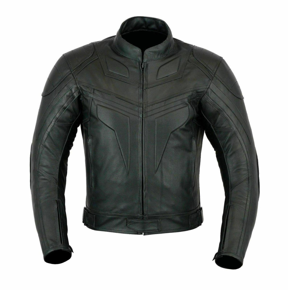 MENS CE ARMOUR MOTORCYCLE MOTORBIKE FASHION COWHIDE LEATHER JACKET