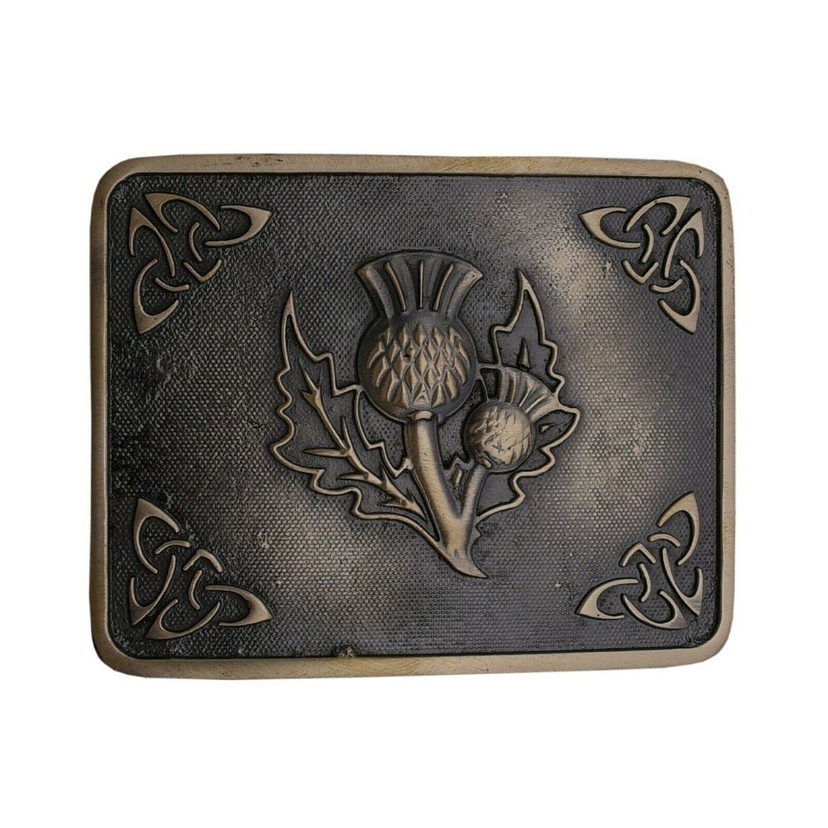 Men's Scottish Kilt Belt Antique Buckles - Celtic Designs Buckles