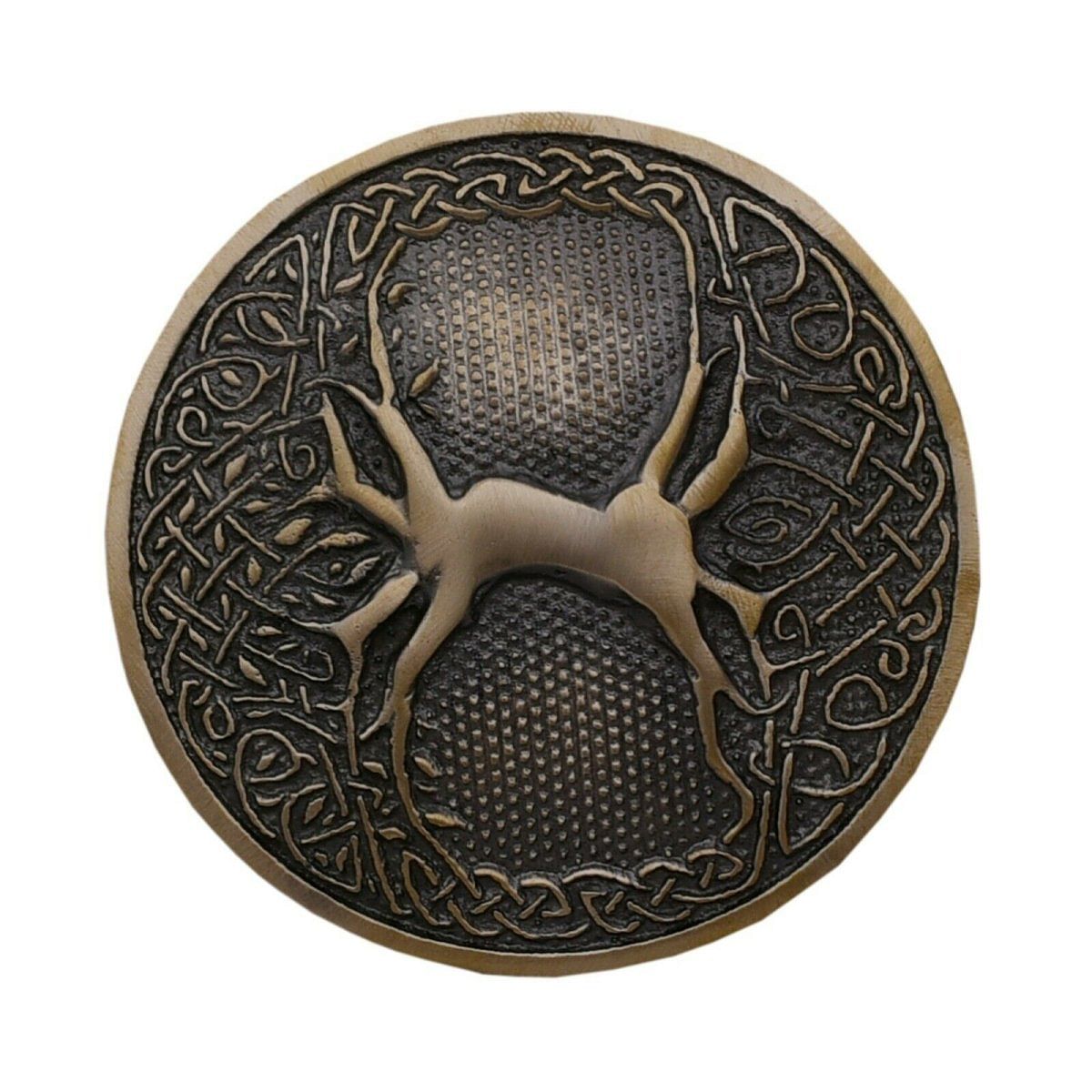 Men's Scottish Kilt Belt Antique Buckles - Celtic Designs Buckles