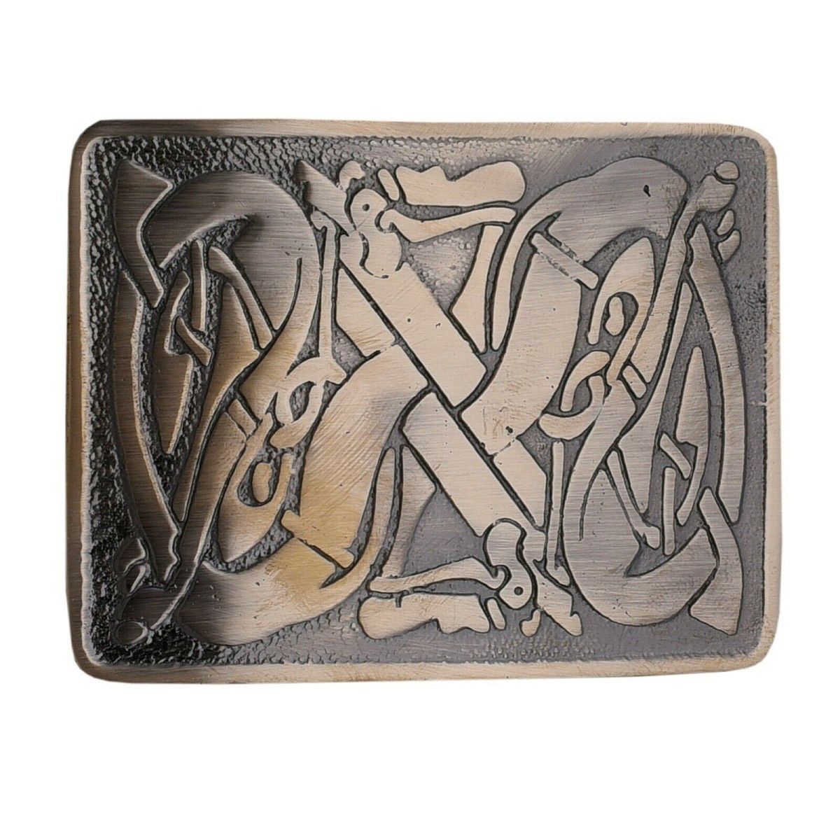 Men's Scottish Kilt Belt Antique Buckles - Celtic Designs Buckles