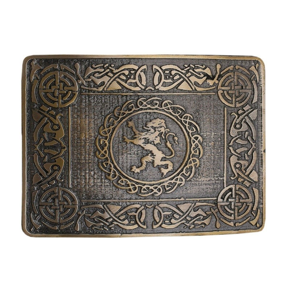 Men's Scottish Kilt Belt Antique Buckles - Celtic Designs Buckles