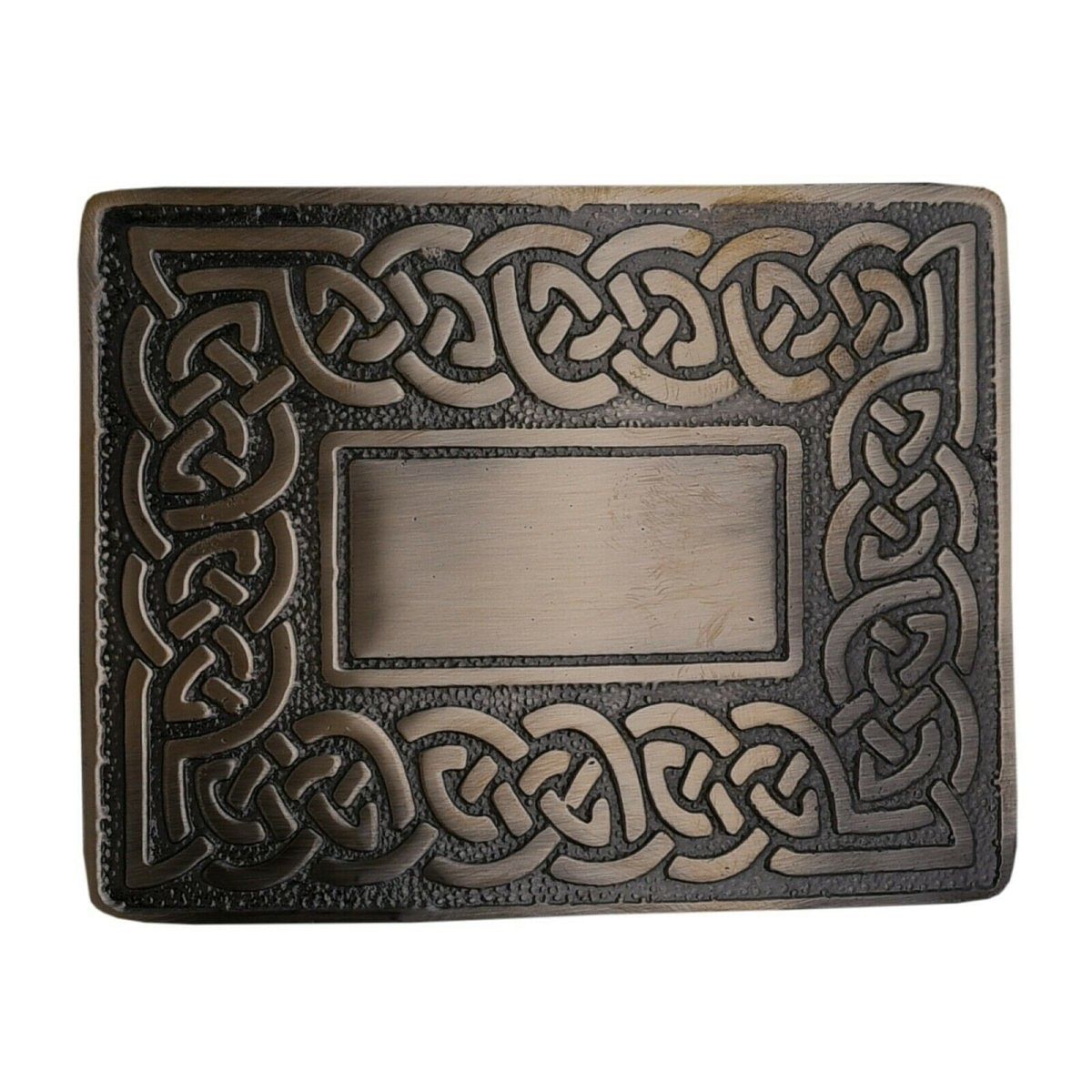 Men's Scottish Kilt Belt Antique Buckles - Celtic Designs Buckles