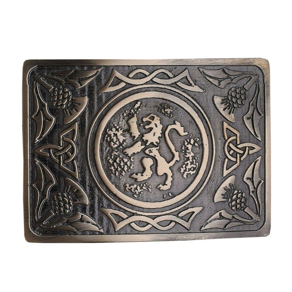 Men's Scottish Kilt Belt Antique Buckles - Celtic Designs Buckles