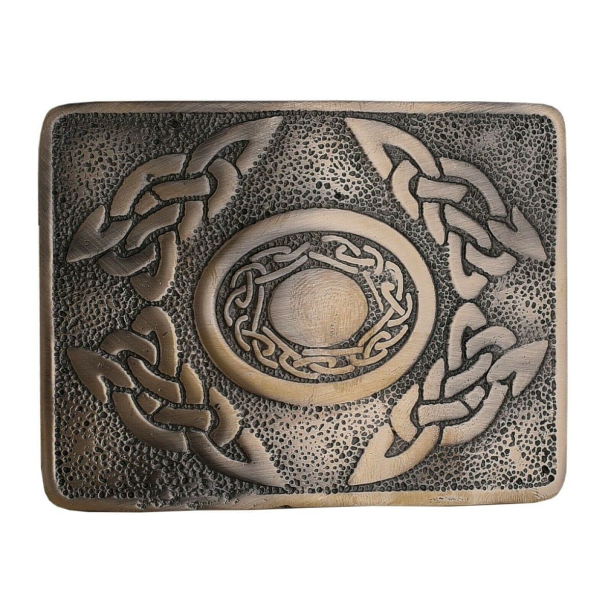 Men's Scottish Kilt Belt Antique Buckles - Celtic Designs Buckles