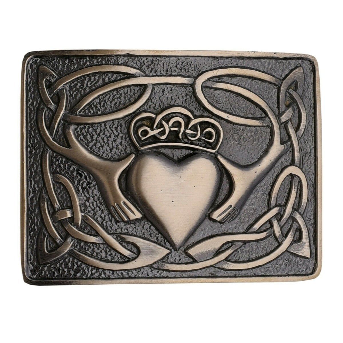 Men's Scottish Kilt Belt Antique Buckles - Celtic Designs Buckles