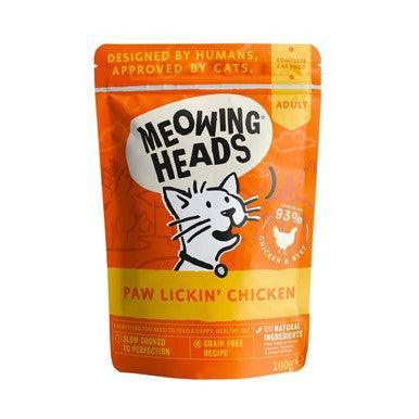 Meowing Heads Paw Lickin Chicken 100g - Case of 10