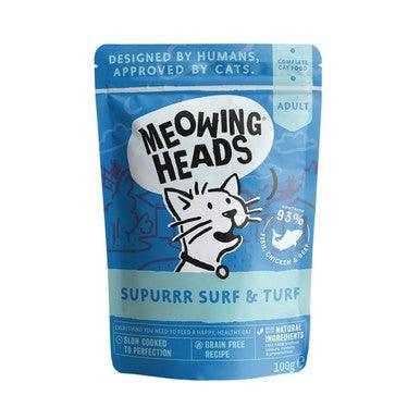 Meowing Heads Supurr Surf and Turf 100g - Case of 10