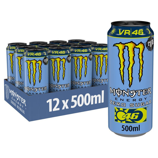 Monster Energy Drink Rossi VR46 Zero Sugar 500ml (Case of 12)