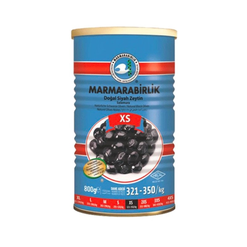 Marmarabirlik  Extra Black Olives Tin (XS) 800gr