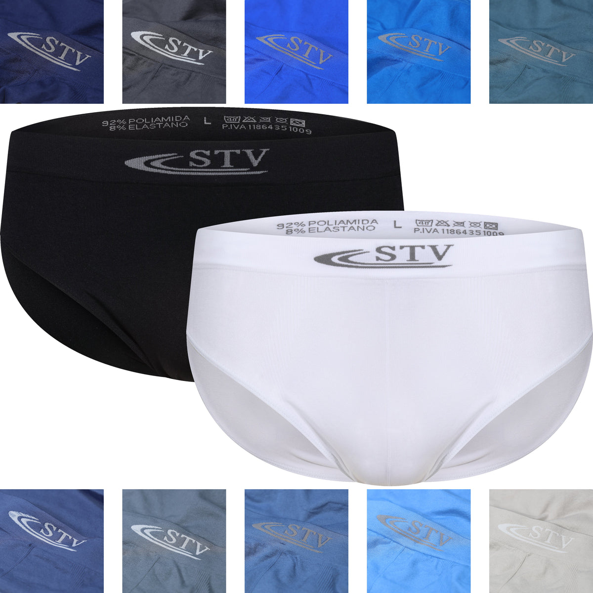 STV 3er-Pack elastische Stretch-Slips