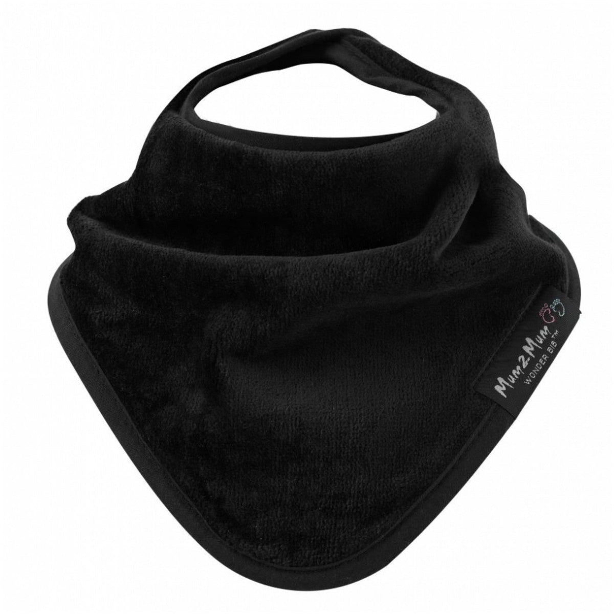 Mum 2 Mum Bandana Style Wonder Bib - Black