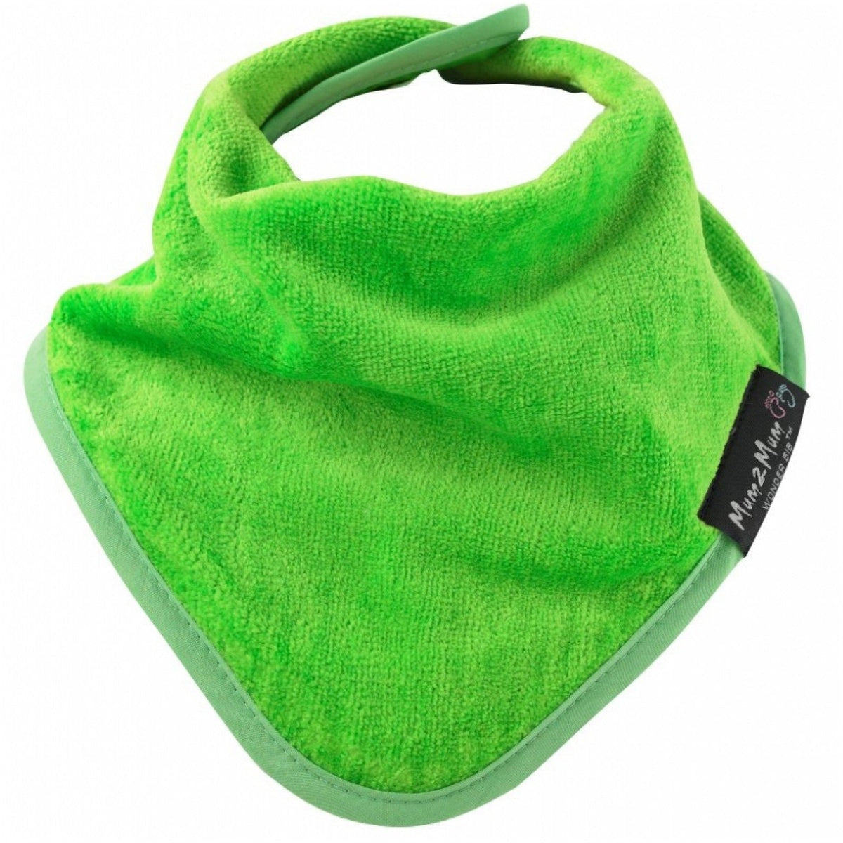 Mum 2 Mum Bandana Style Wonder Bib - Lime Green