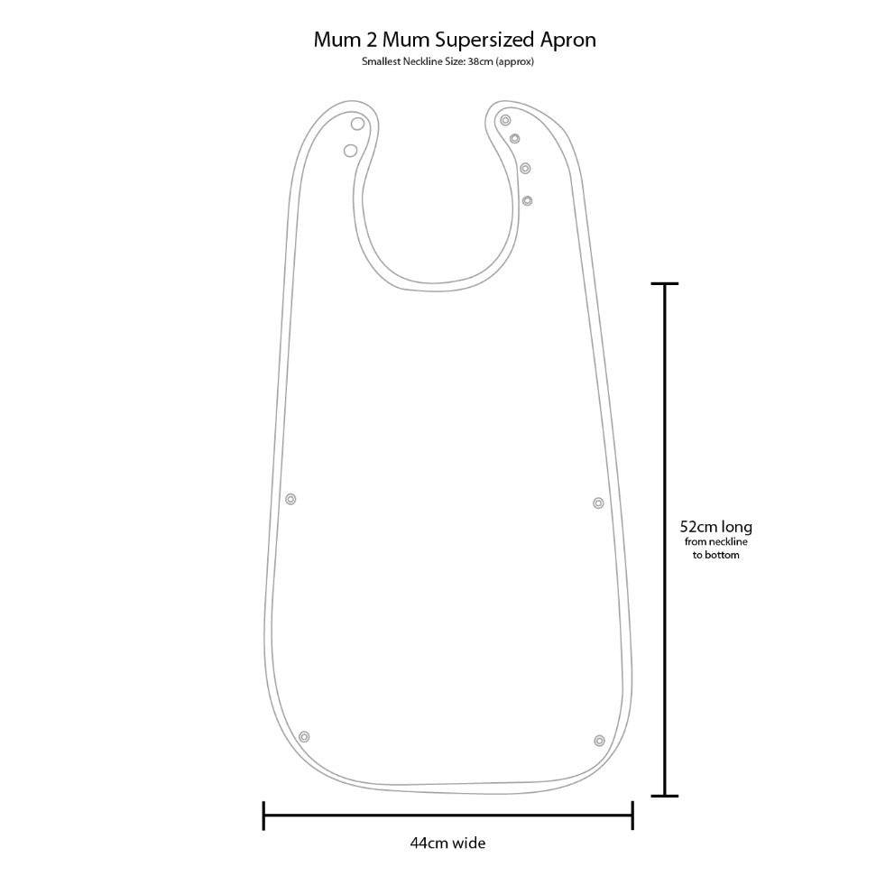 Mum 2 Mum PLUS SuperSized Clothing Protector - Stone Grey