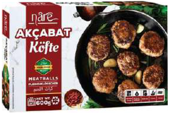 Nare Frozen Akcaabat Kofte Meatballs 600g