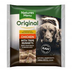 Natures Menu Original Nuggets de Pollo con Callos, Verduras y Arroz Integral, 1kg