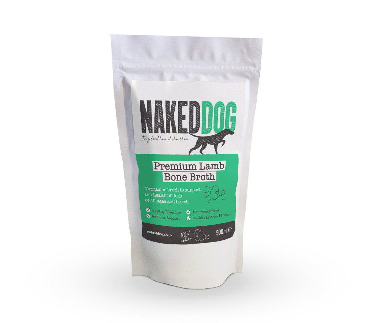 Naked Dog Bone Broth with Lamb 500g