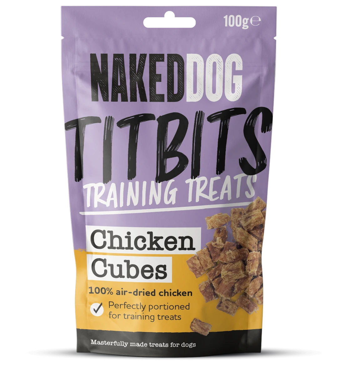 Naked Dog Chicken Cubes - Case of 6