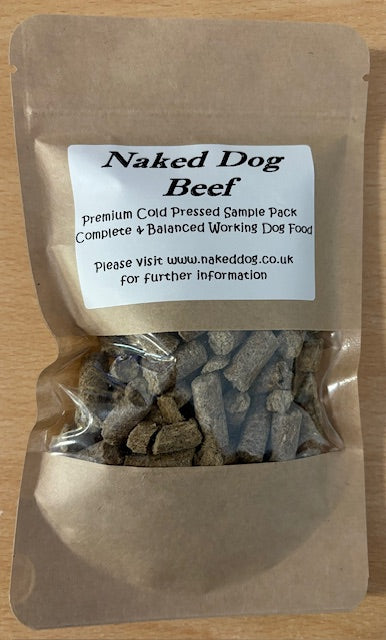 Naked Dog Cold Pressed Beef 85g Sample