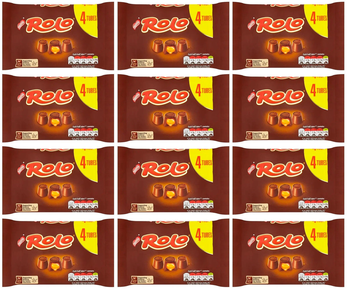 12 x Rolo Milk Chocolate & Caramel Multipack 41.6G 4 Pack