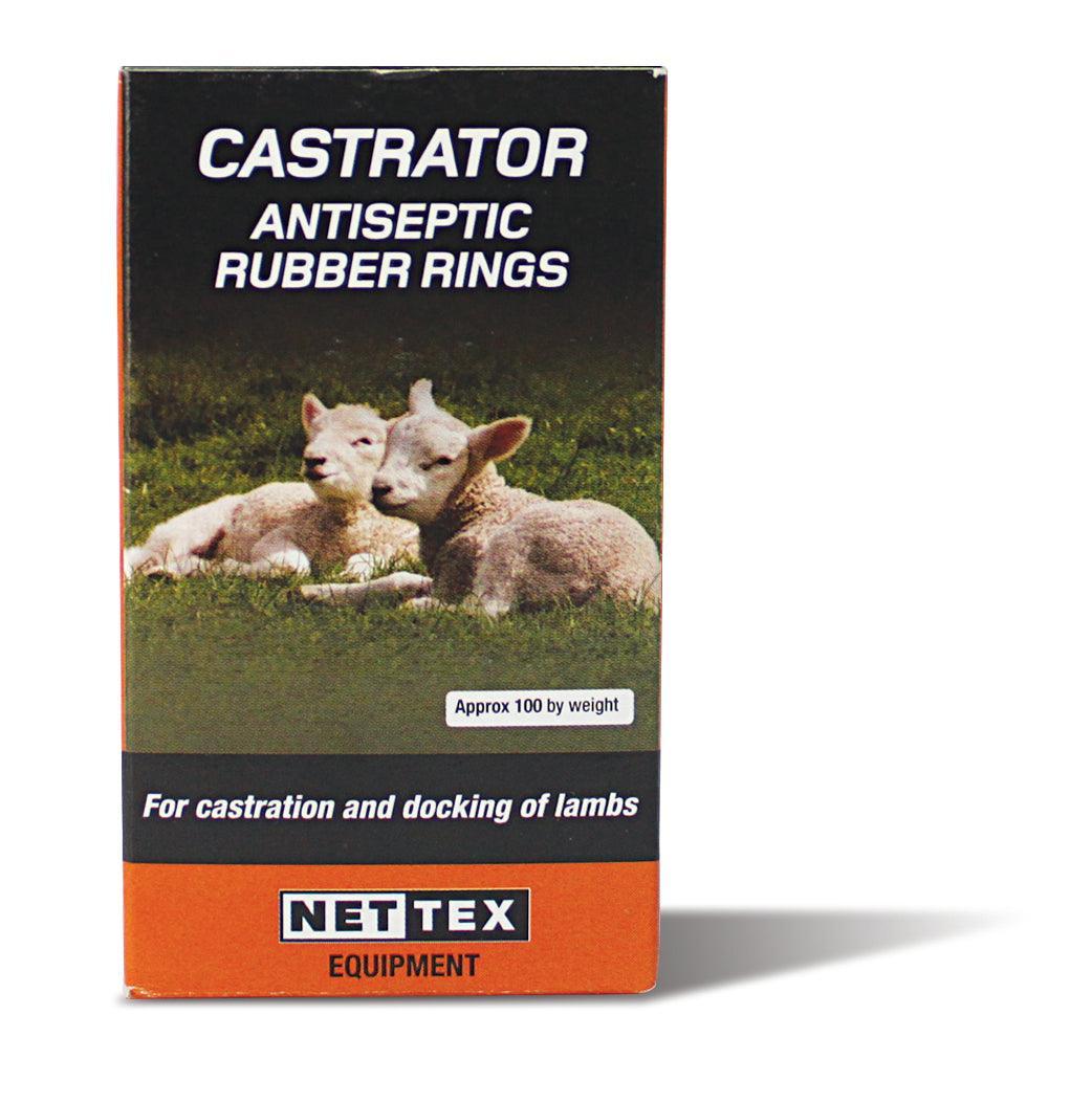 Net-Tex Lamb Antiseptic Castration Rings - Case of 100