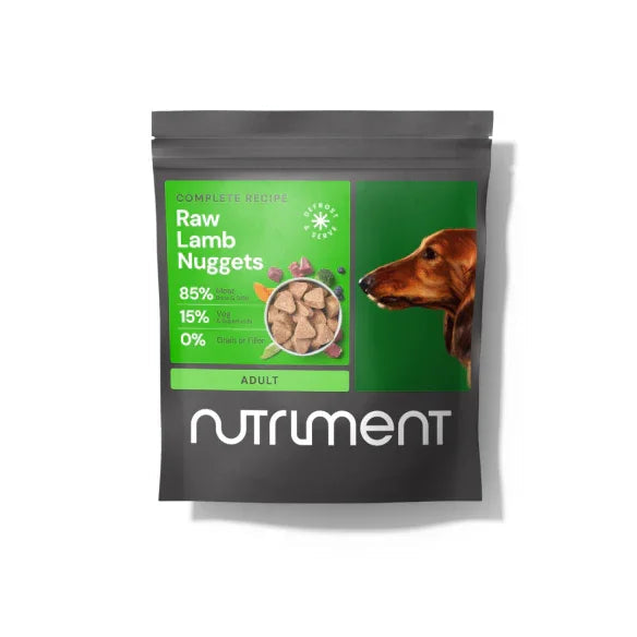 Nutriment Raw Lamb Nuggets 1kg - Case of 12