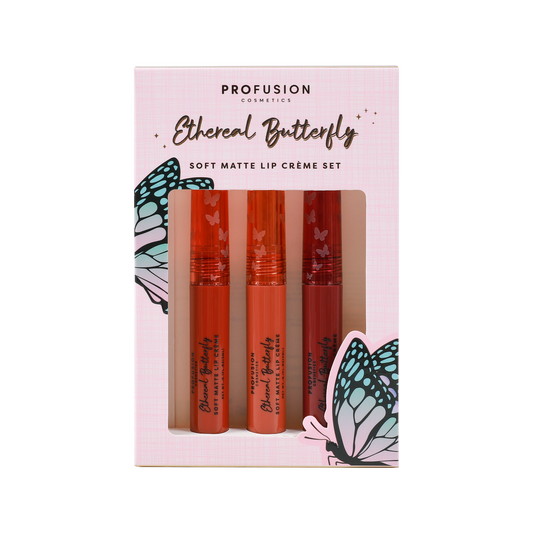 Mariposas Etéreas | Set de Cremas Labiales Mate Suaves