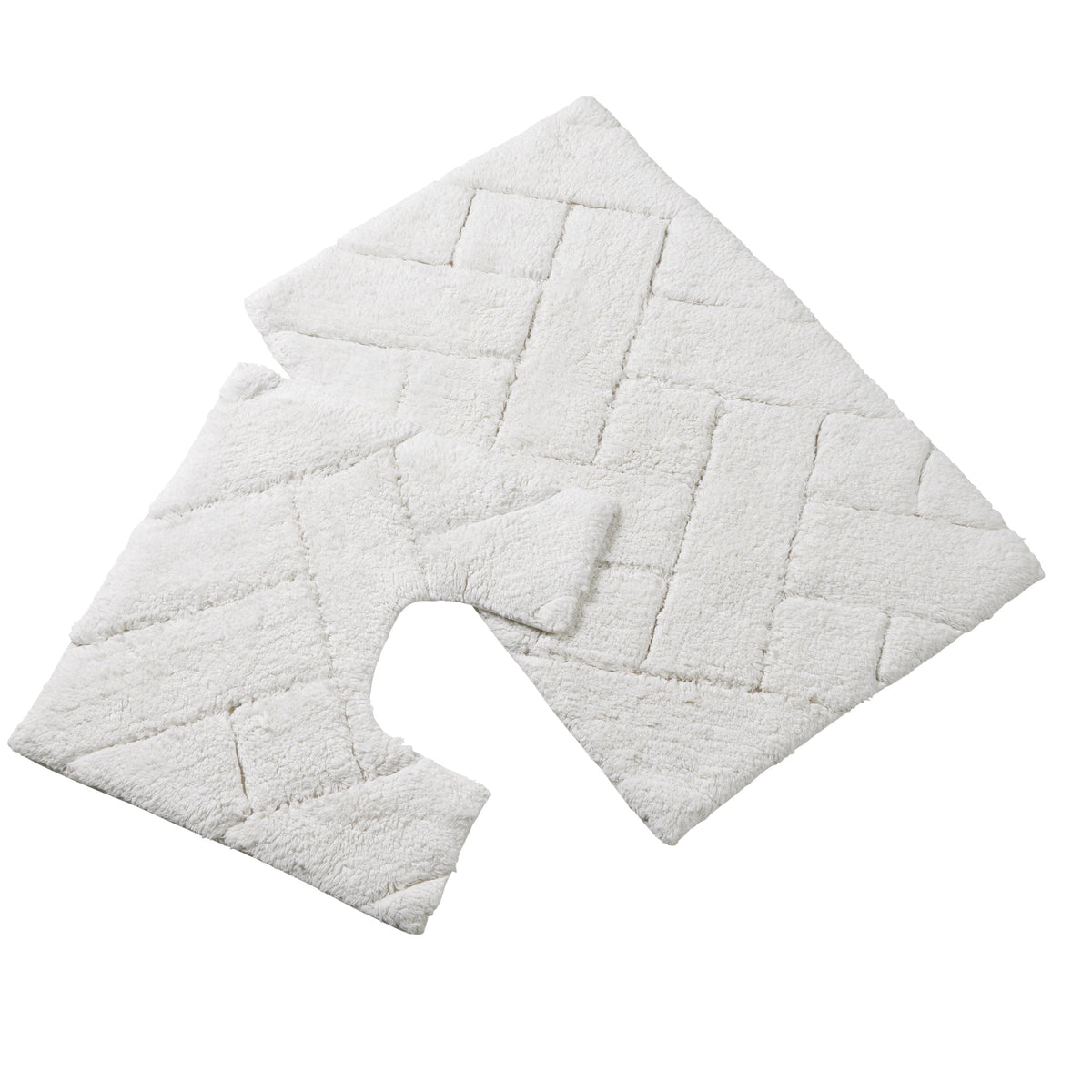 Bali Bath Mat And Pedestal Set | Super Absorbent | Non-Slip | Machine Washable | 100% Cotton