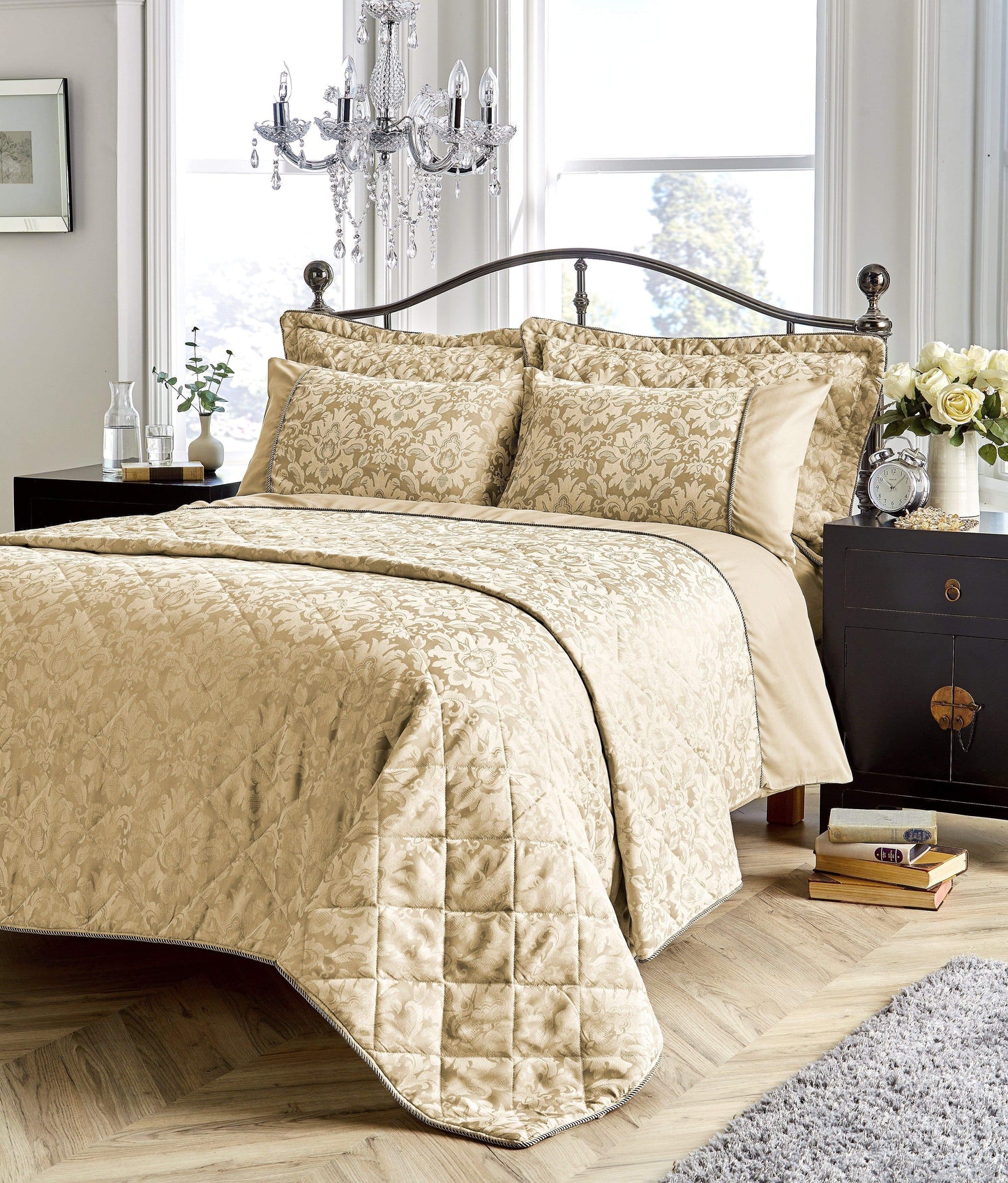 Savoy Hand Woven Jacquard Cotton Duvet Cover Set – OEKO-TEX Certified