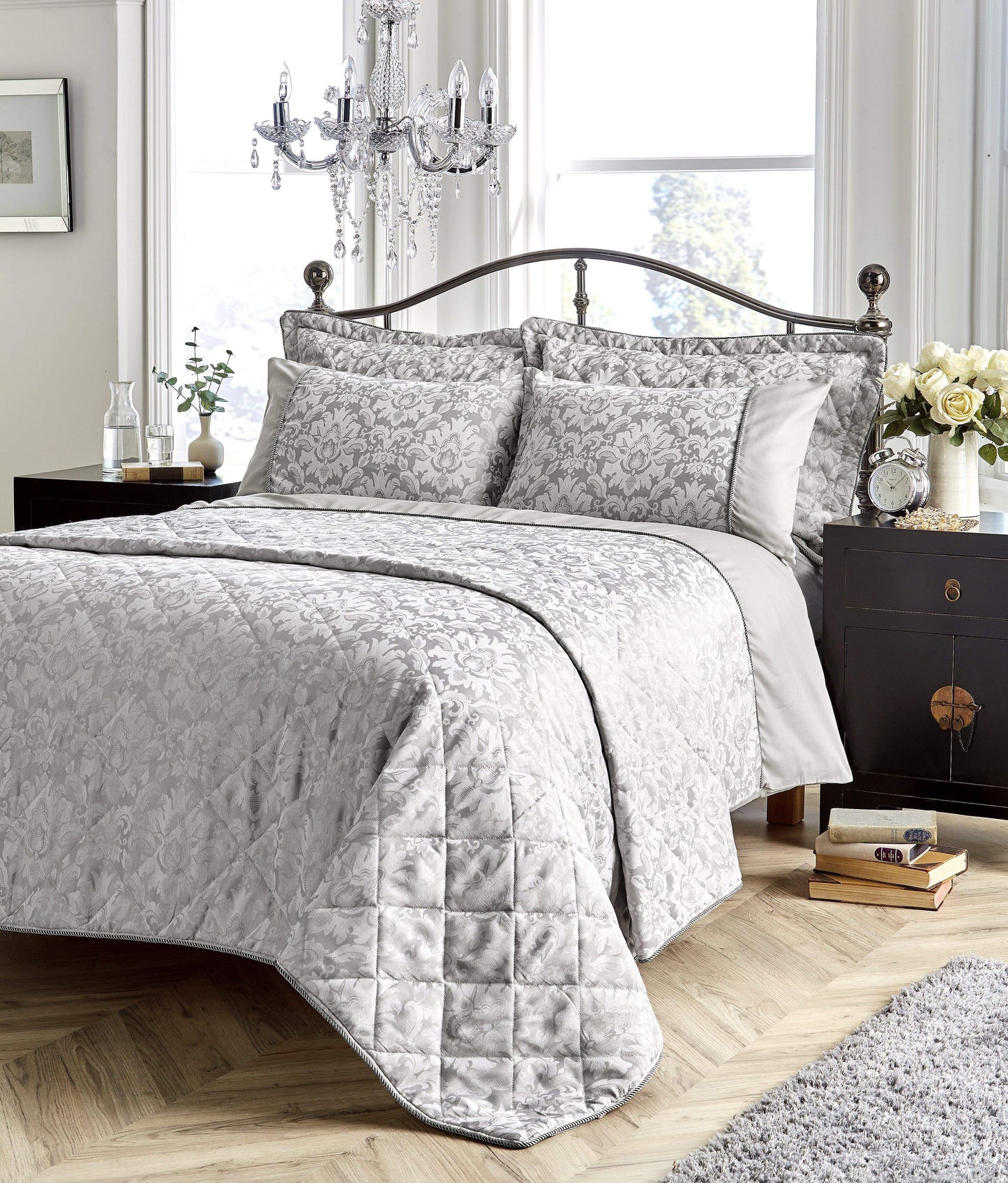 Savoy Hand Woven Jacquard Cotton Duvet Cover Set – OEKO-TEX Certified