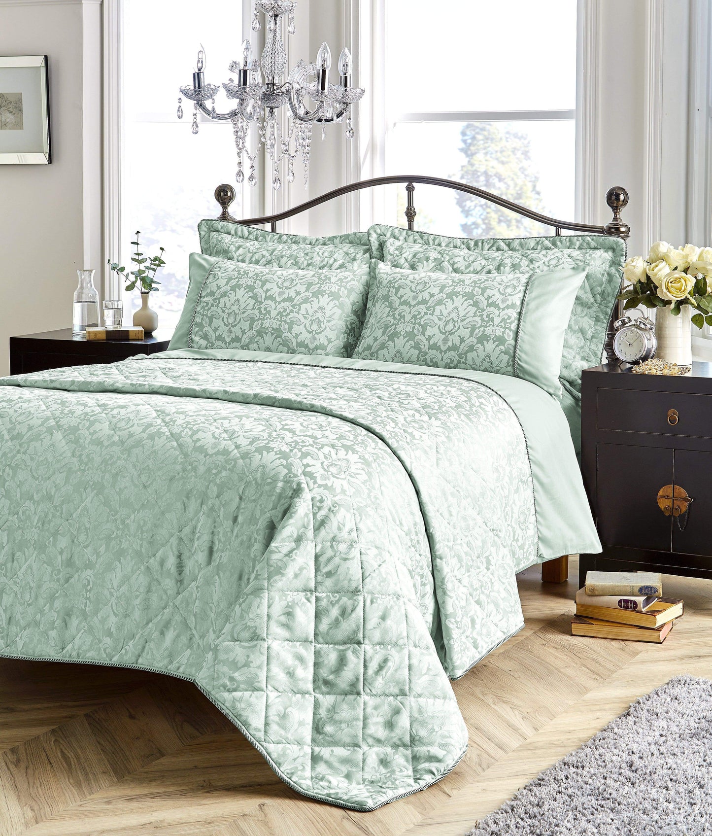 Savoy Hand Woven Jacquard Cotton Duvet Cover Set – OEKO-TEX Certified