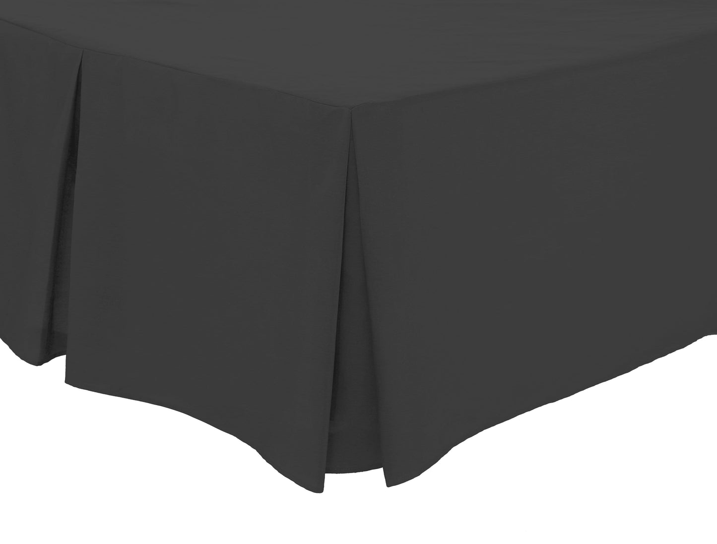 Fitted Pleated Valance Sheet | 50% Cotton 50% Polyester | OEKO-TEX Certified | Single to Super King | 12 Colours