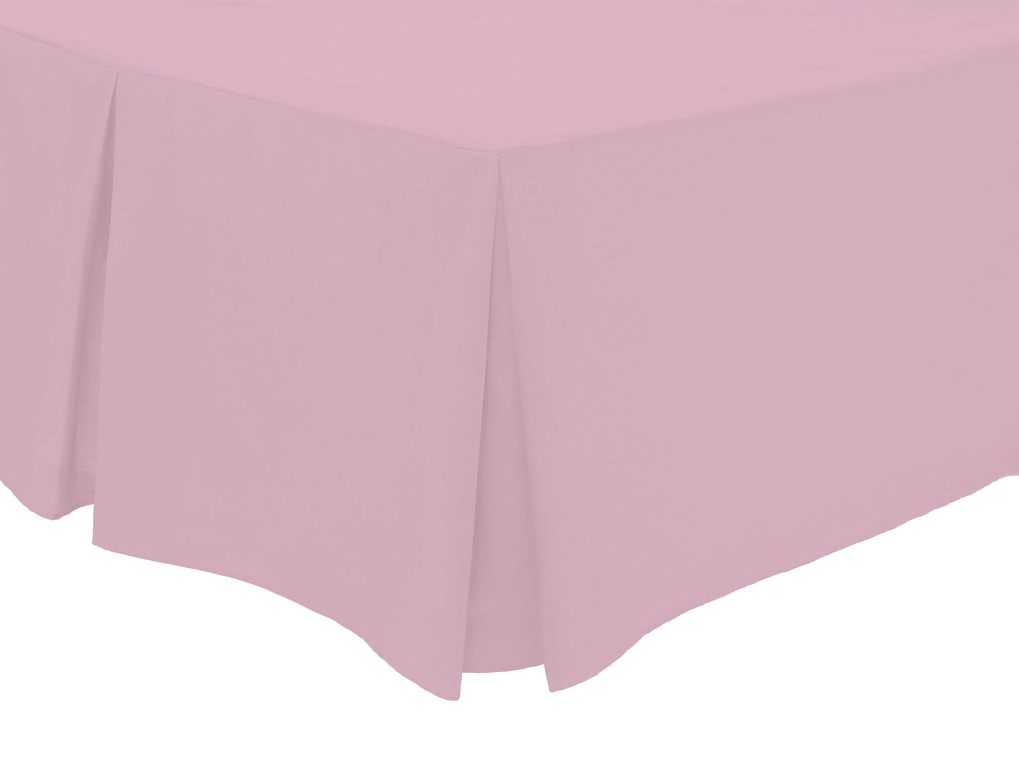 Fitted Pleated Valance Sheet | 50% Cotton 50% Polyester | OEKO-TEX Certified | Single to Super King | 12 Colours