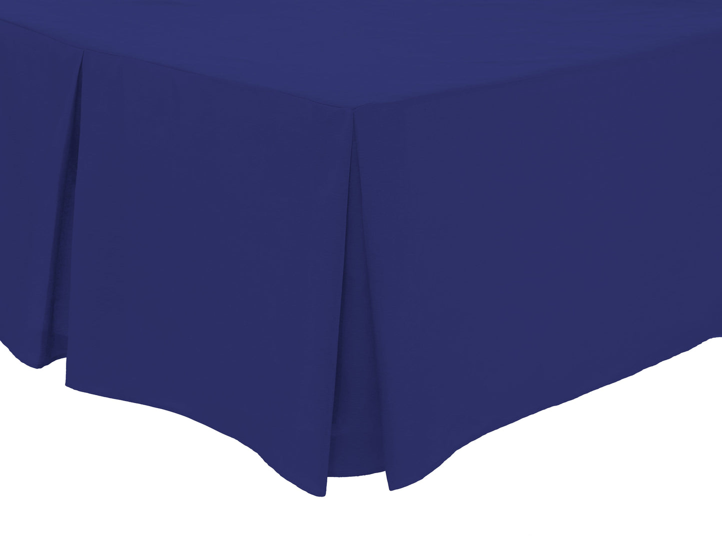 Fitted Pleated Valance Sheet | 50% Cotton 50% Polyester | OEKO-TEX Certified | Single to Super King | 12 Colours