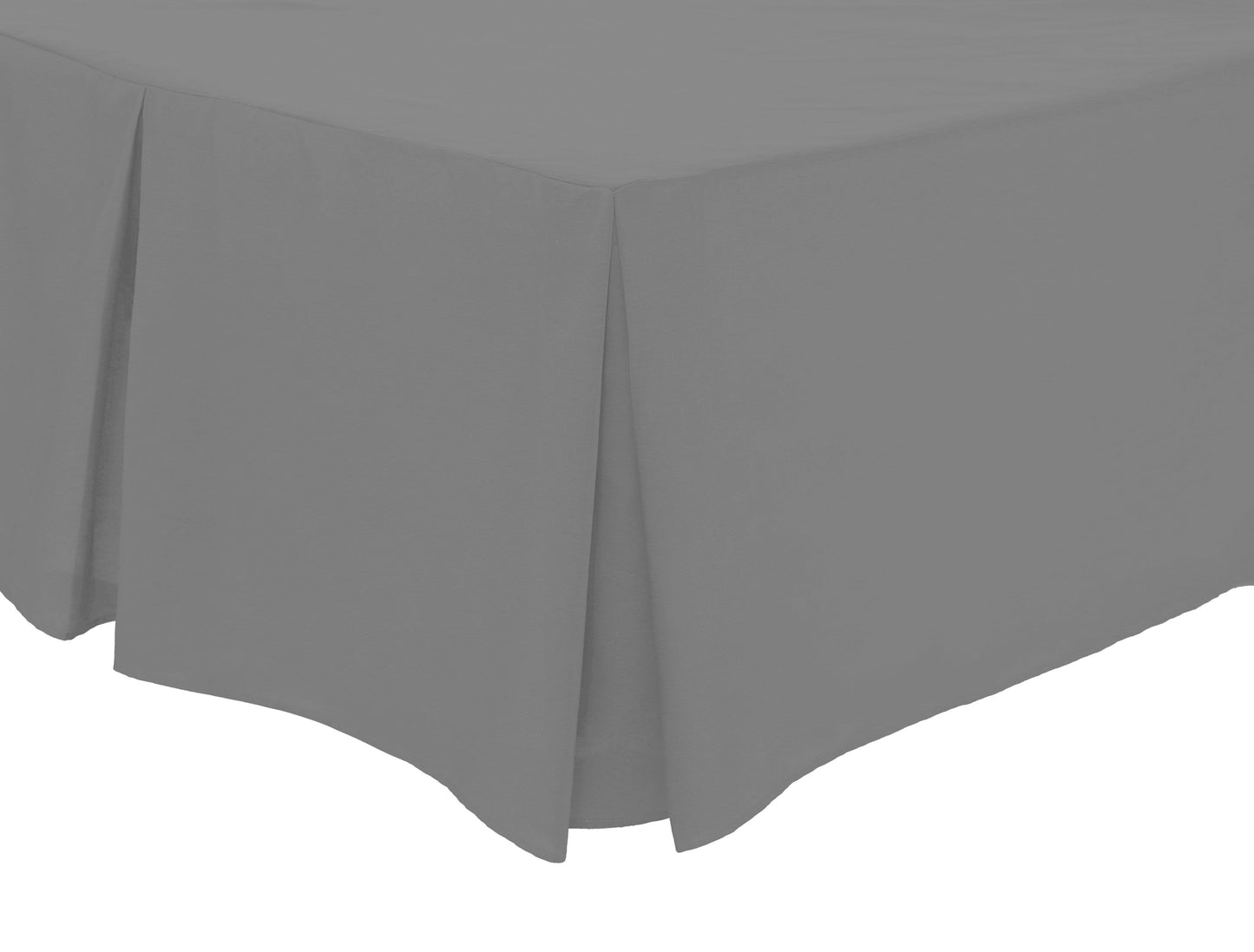 Fitted Pleated Valance Sheet | 50% Cotton 50% Polyester | OEKO-TEX Certified | Single to Super King | 12 Colours